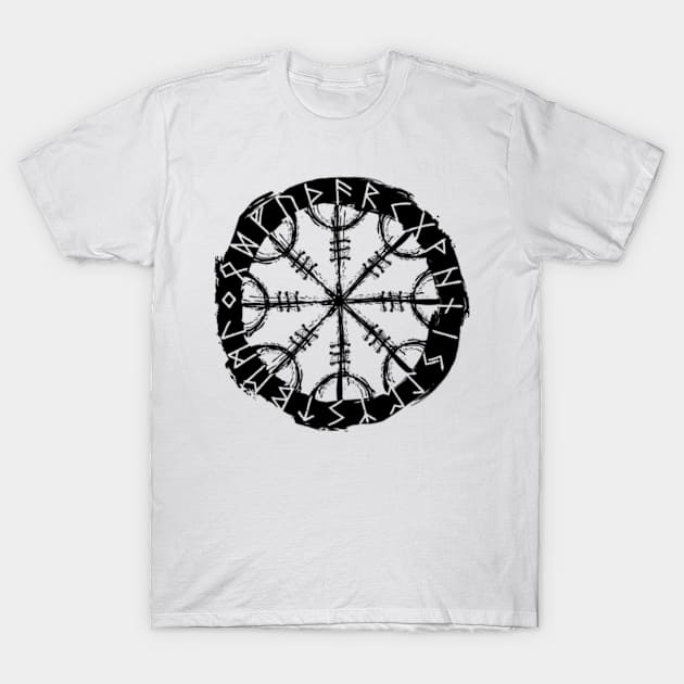 Helm of Awe with Runic Circle T-Shirt by Graphic Roach